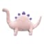 Tiny Dreamers Pink Stegosaurus Shaped Pillow