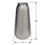 Found & Fable Half Etching Metal Vase Medium