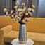 Found & Fable Half Etching Metal Vase Medium