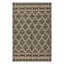 Olympia Charcoal & Tan Trellis Accent Rug, 30x45