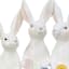 Homespun Easter Rabbits with Multicolor Welcome Sign, 27"