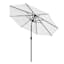 Found & Fable Tonal Talia Leaf Crank & Tilt Round Patio Umbrella, 9'