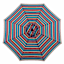 Alvarado Multi Stripe Crank & Tilt Round Patio Umbrella, 9'