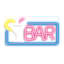 Cocktail Bar Acrylic Neon Sign, 12"