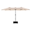 Steel Triple Vent Market Patio Umbrella, 15'