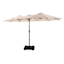Steel Triple Vent Market Patio Umbrella, 15'