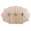 Steel Triple Vent Market Patio Umbrella, 15'