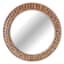 Rattan Round Wall Mirror, 30"