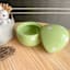 Homespun Easter Green & White Polka Dot Ceramic Egg Jar, 6"