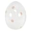 Homespun Easter Pink & White Polka Dot Ceramic Egg, 7"