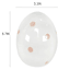 Homespun Easter Pink & White Polka Dot Ceramic Egg, 7"