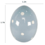 Homespun Easter Blue & White Polka Dot Ceramic Egg, 7"