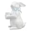 Providence White Ceramic Bunny Candle Holder, 4"