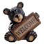 Welcome Bear Outdoor Garden Statue, 12.6"