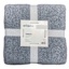 Blue Heathered Cozy Plush Throw Blanket, 50x60