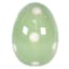 Homespun Easter Green Ceramic Egg, 5"