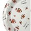 White Football 9In Plate 12Ct