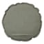 Honeybloom Green Striped Slub Round Throw Pillow, 16"