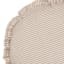 Honeybloom Neutral Striped Round Pillow