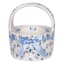 Providence Blue & White Floral Ceramic Basket, 6"
