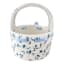 Providence Blue & White Floral Ceramic Basket, 6"