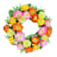 Multicolor Poppy & Thistle Spiral Vine Wreath, 22"
