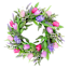 Tulip & Lavender Grapevine Wreath, 22"
