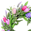 Tulip & Lavender Grapevine Wreath, 22"
