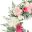 Dahlia, Mini Rose & Fern Grapevine Wreath, 24"