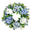 Hydrangea & Foxtail Spiral Vine Wreath, 24"