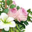 Rose, Hydrangea & Peony Arrangement in Basket, 15"