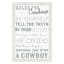 Cowboys Rules Wooden Wall Art, 12x18
