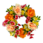 Orange & Yellow Mixed Floral Wreath, 18"