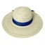 Willow Crossley Straw Garden Hat with Blue Ribbon
