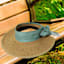 Honeybloom Garden Hat with Green Ribbon