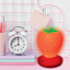 Squishy Strawberry Desk Lamp, 6"