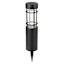 10-Lumen Solar Black Bollard Pathway Light