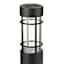 10-Lumen Solar Black Bollard Pathway Light