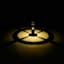 10-Lumen Solar Black Bollard Pathway Light