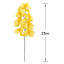 Yellow Orchid Stem, 25"