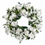 White Hydrangea & Leaves Wreath, 22"