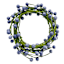 Blue Berry Coiled Garland, 60"