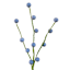 Blue Berry Coiled Garland, 60"