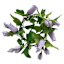 Lavender Tulips & Leaves Coiled Garland, 60"