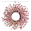 Pink Cluster Flower Wreath, 24"