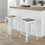 Honeybloom Westfield Barstool, White