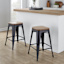 Honeybloom Westfield Barstool, Black