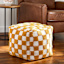 Honeybloom Cadence Pouf, Mustard