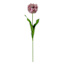 Willow Crossley Purple Soft Touch 4-Layer Parrot Tulip Floral Stem, 28"