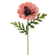 Willow Crossley Pink Soft Touch Poppy Floral Pick, 12.5"